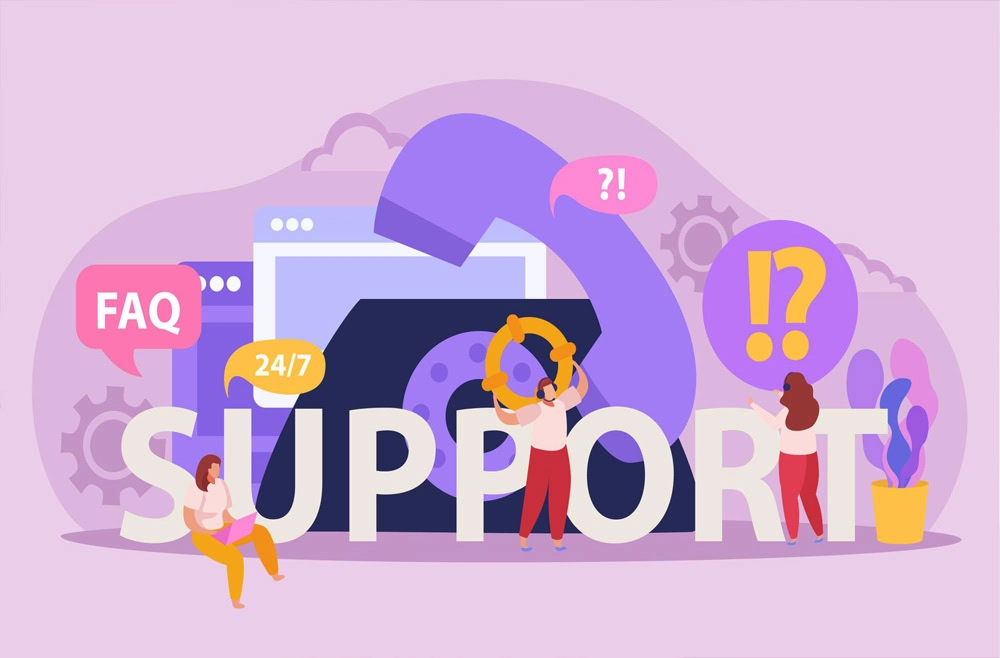 پشتیبانی و اعلام مشکلات Optimum